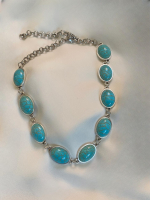 Blue stone choker